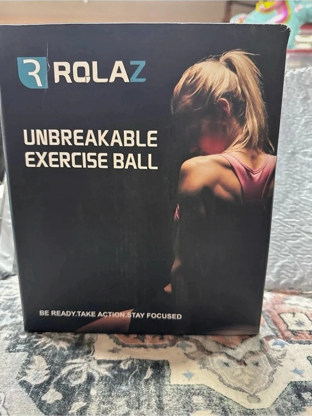 Rolaz Unbreakable Exercise Ball Black Exercise Ball NWT